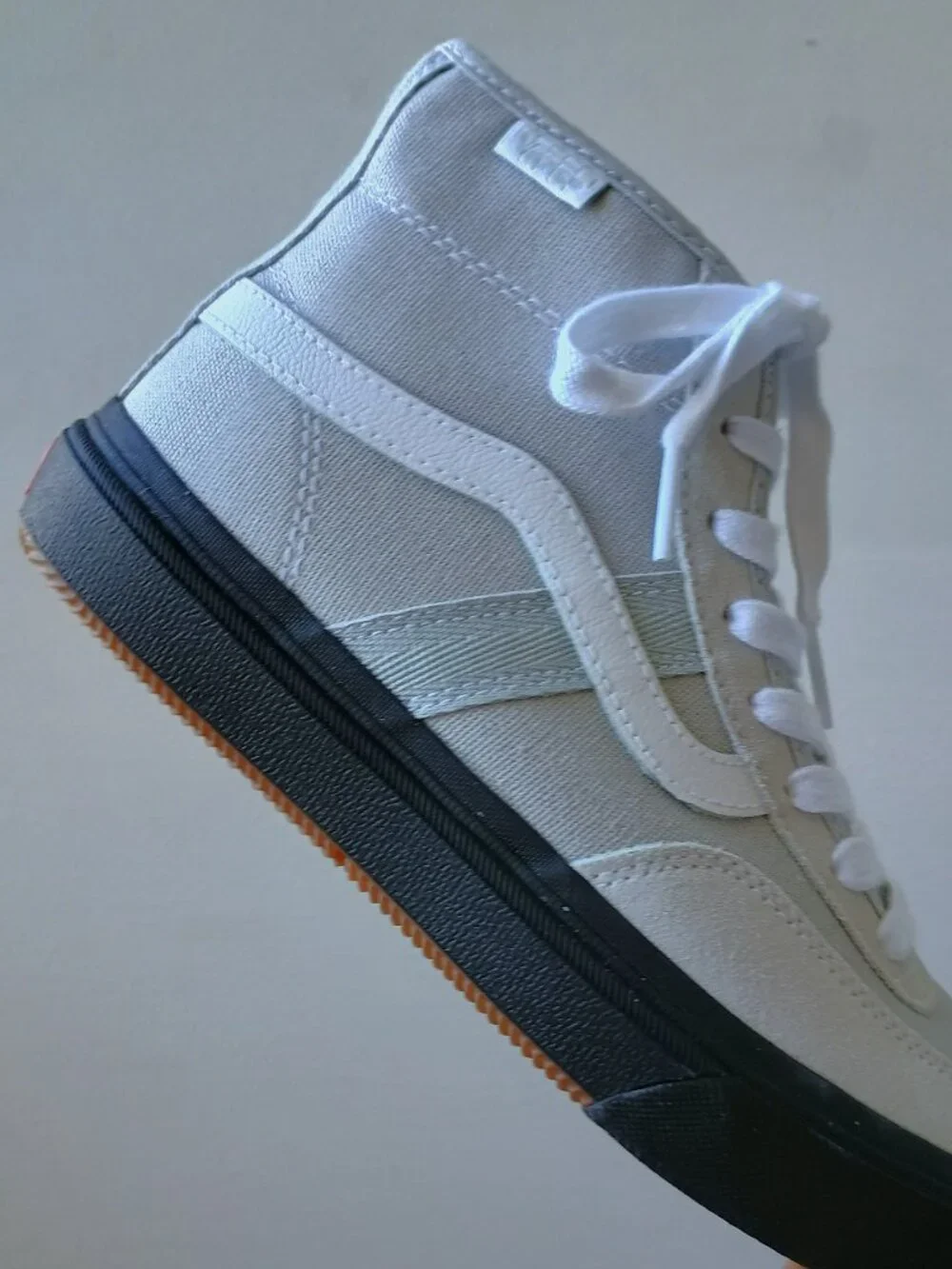Vans Men's Crockett High Suede/Canvas in Styling Flexibility Light Gray/Black